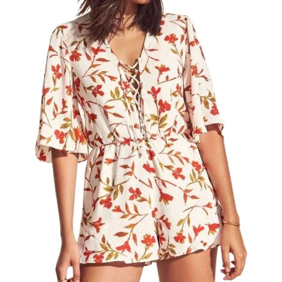 Lovers + Friends  Epiphany Summer Romper in Palm Floral NWT Size Small - Picture 1 of 2